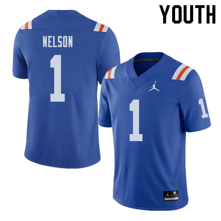 Jordan Brand Youth #1 Reggie Nelson Florida Gators Throwback Alternate College Football Jerseys Sale - Click Image to Close